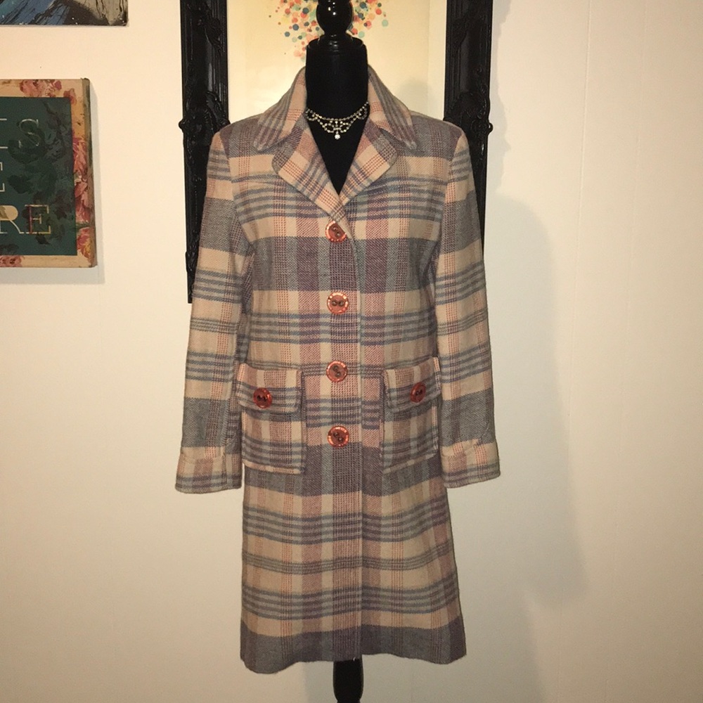 Marc Jacobs Plaid Wool Coat